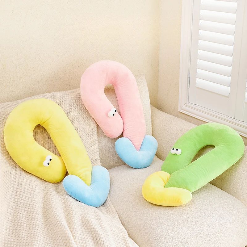Cute Cat Eye Pillow Pet Neck Support Sleeping Pillow For All Seasons Cat